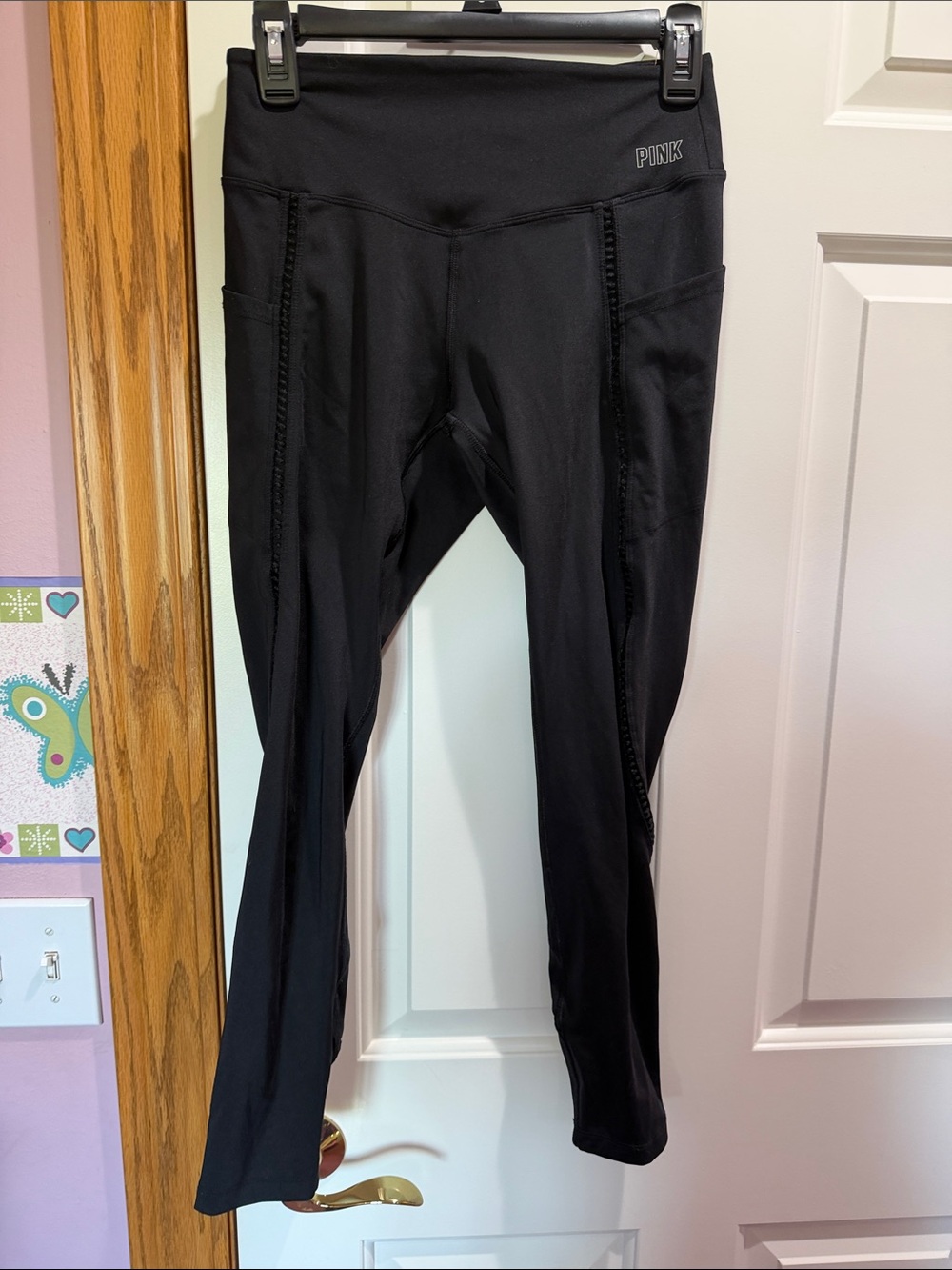 PINK Victoria's Secret Black High-Rise Leggings